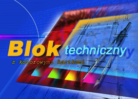 Blok techniczny A4 10k. kolorowy Kreska
